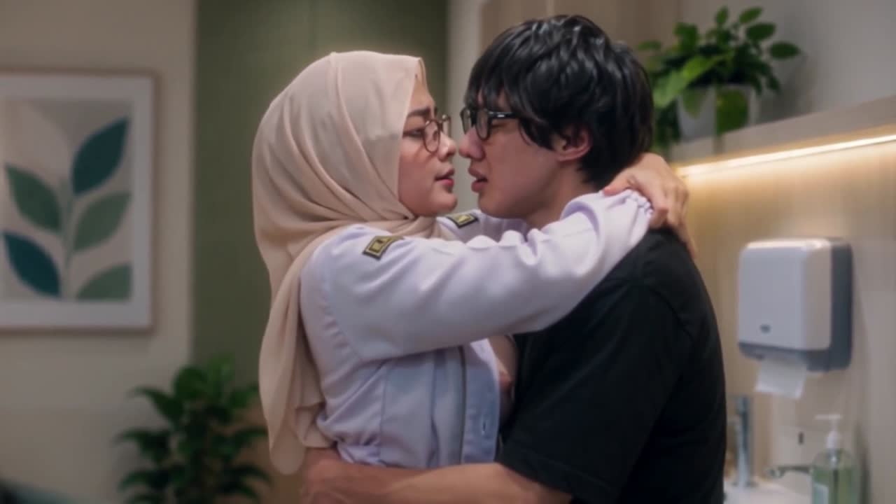 AI-Generated: Indonesian Hijab Girl in Standing Missionary Action